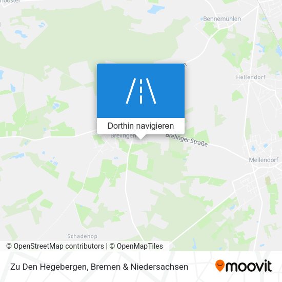 Zu Den Hegebergen Karte