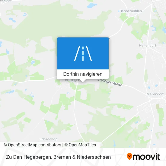 Zu Den Hegebergen Karte