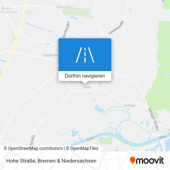 Hohe Straße Karte