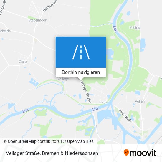 Vellager Straße Karte