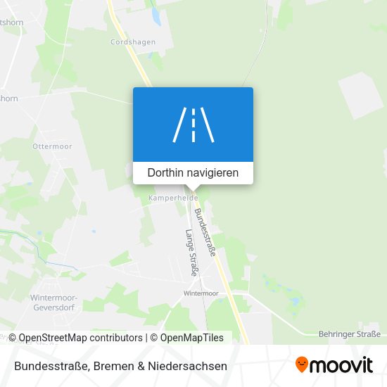 Bundesstraße Karte