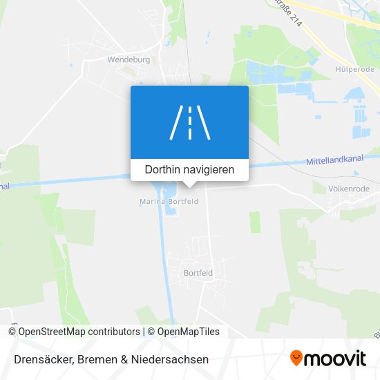 Drensäcker Karte