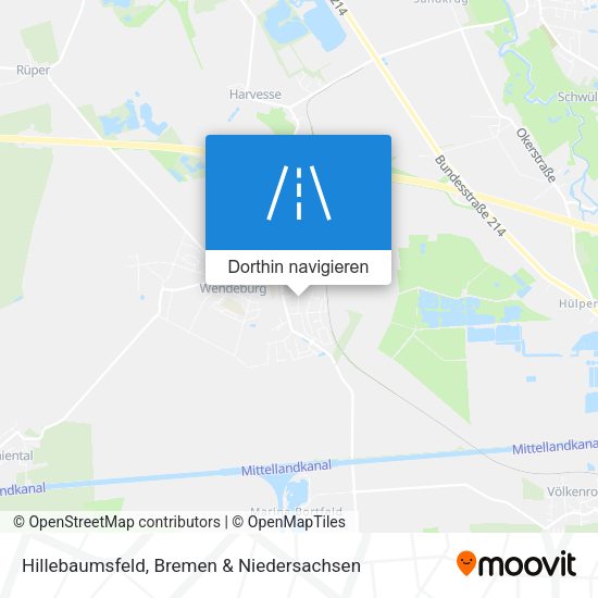 Hillebaumsfeld Karte