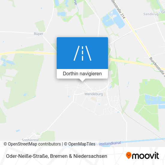Oder-Neiße-Straße Karte