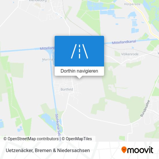 Uetzenäcker Karte