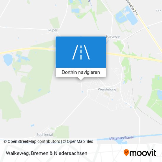 Walkeweg Karte