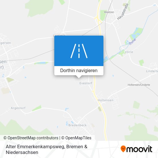 Alter Emmerkenkampsweg Karte