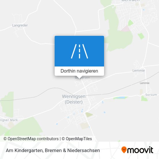 Am Kindergarten Karte