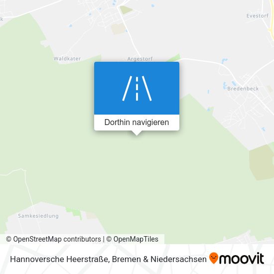 Hannoversche Heerstraße Karte