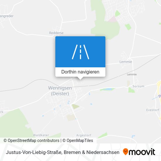 Justus-Von-Liebig-Straße Karte
