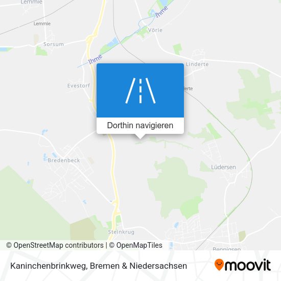 Kaninchenbrinkweg Karte