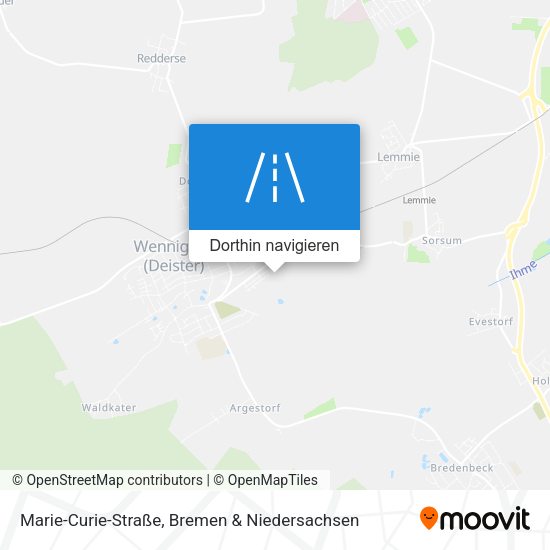 Marie-Curie-Straße Karte