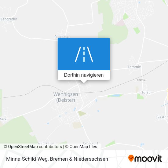 Minna-Schild-Weg Karte