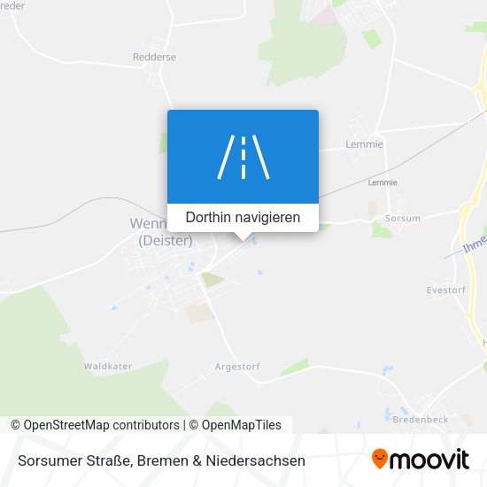 Sorsumer Straße Karte