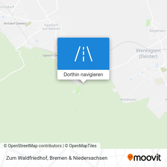 Zum Waldfriedhof Karte