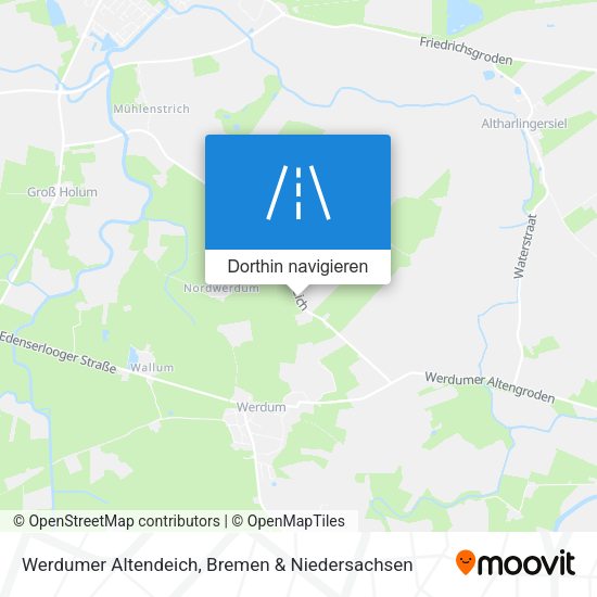 Werdumer Altendeich Karte