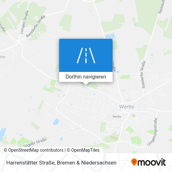 Harrenstätter Straße Karte