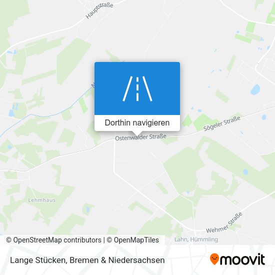 Lange Stücken Karte