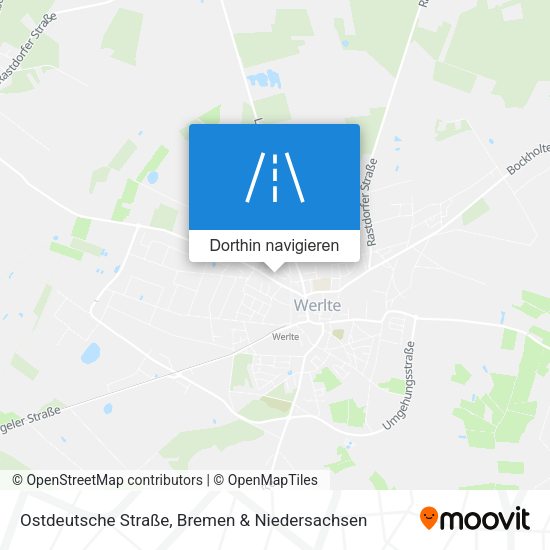 Ostdeutsche Straße Karte