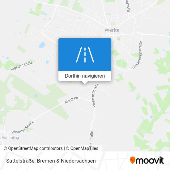 Sattelstraße Karte