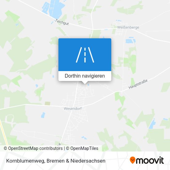 Kornblumenweg Karte