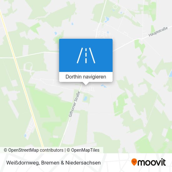 Weißdornweg Karte