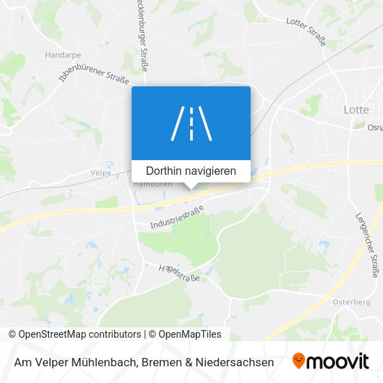 Am Velper Mühlenbach Karte
