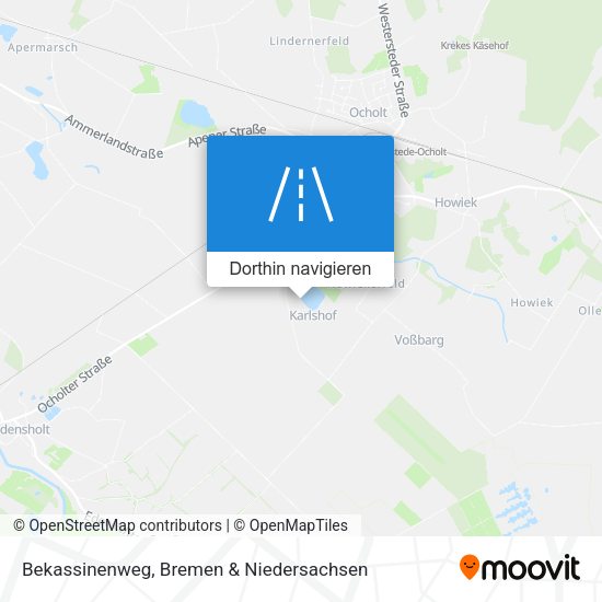 Bekassinenweg Karte