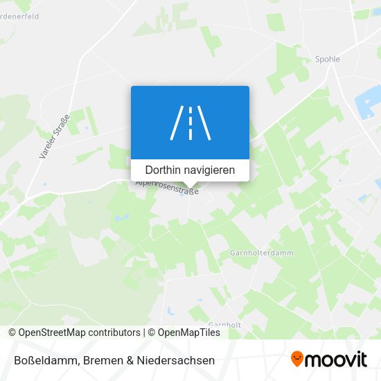 Boßeldamm Karte