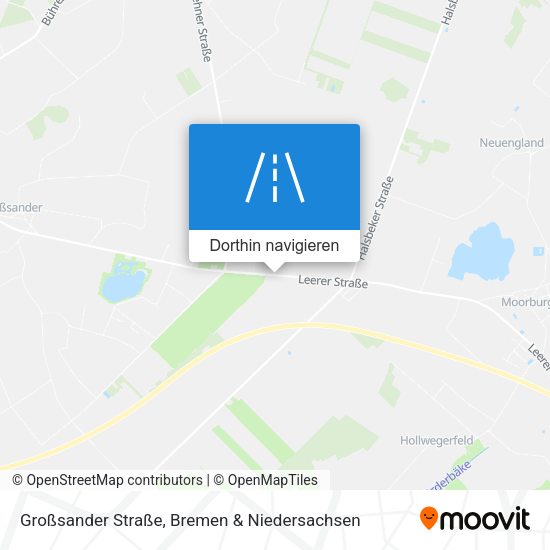 Großsander Straße Karte