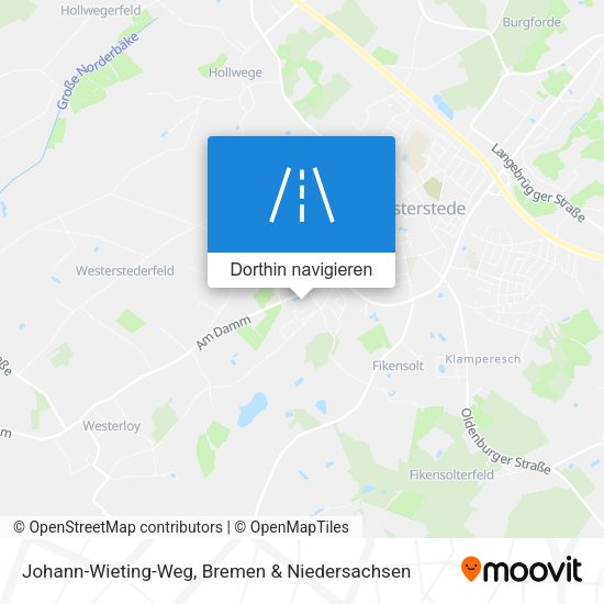 Johann-Wieting-Weg Karte