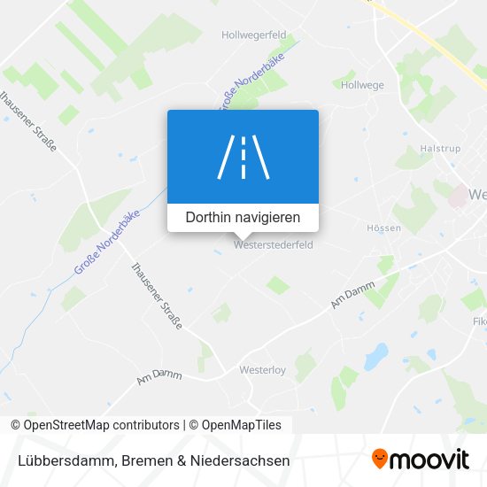 Lübbersdamm Karte