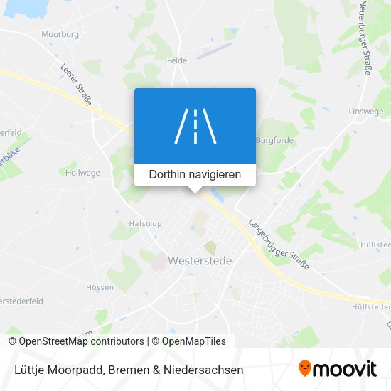 Lüttje Moorpadd Karte