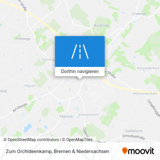 Zum Orchideenkamp Karte