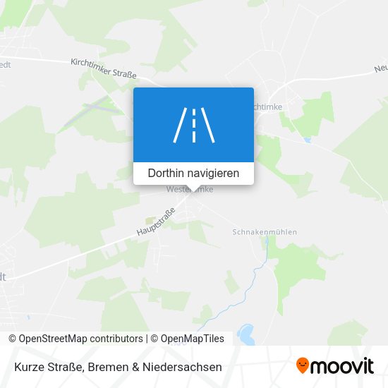 Kurze Straße Karte