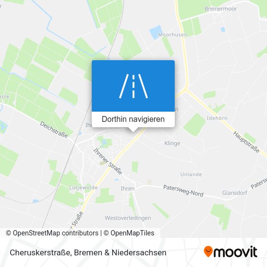 Cheruskerstraße Karte