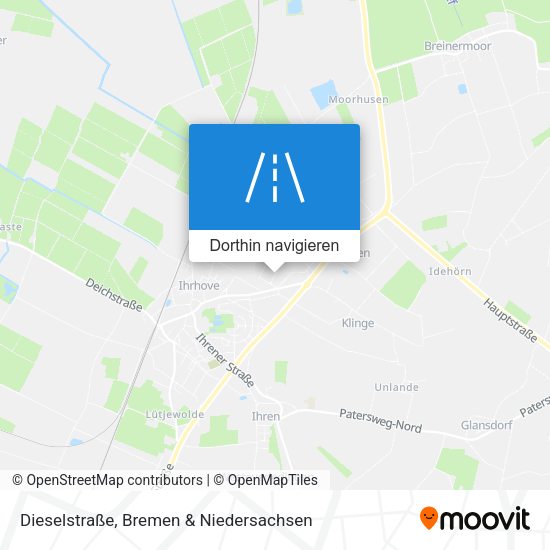 Dieselstraße Karte