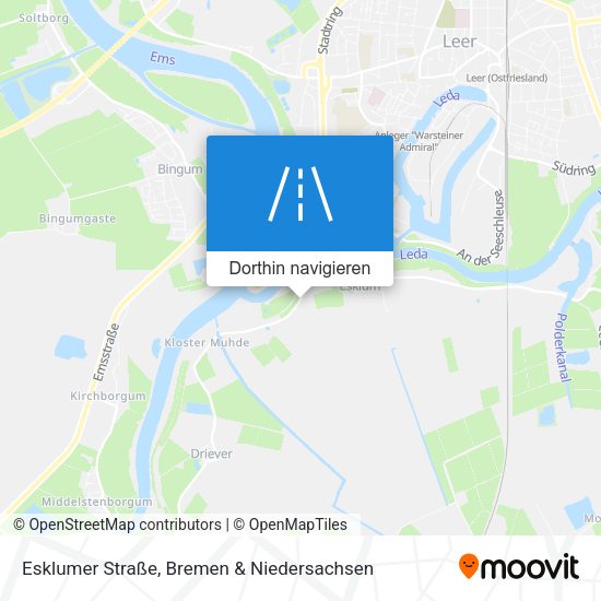Esklumer Straße Karte