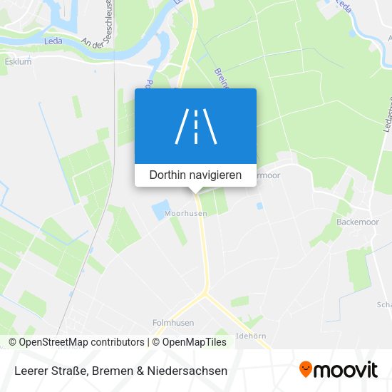 Leerer Straße Karte
