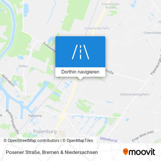 Posener Straße Karte