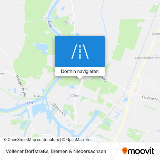 Völlener Dorfstraße Karte