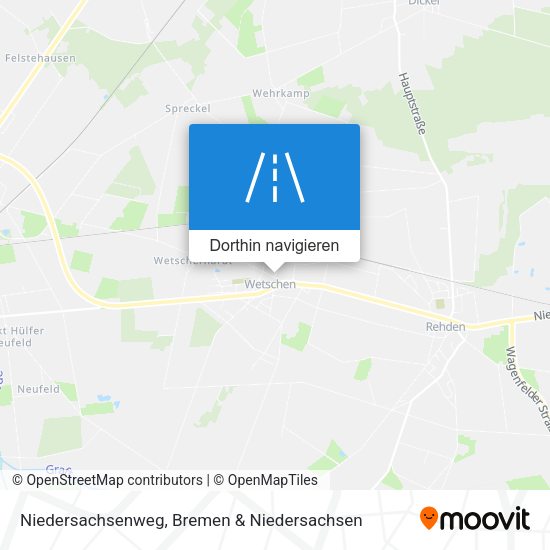 Niedersachsenweg Karte