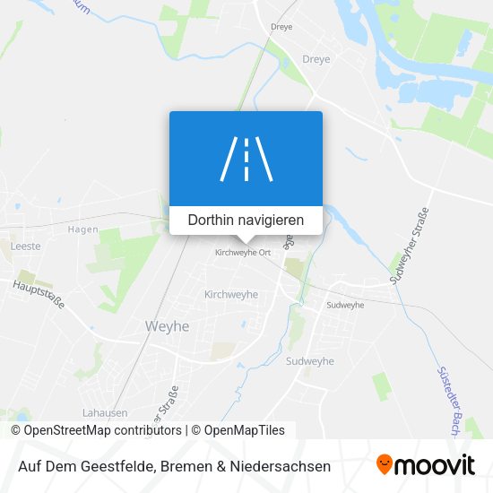 Auf Dem Geestfelde Karte