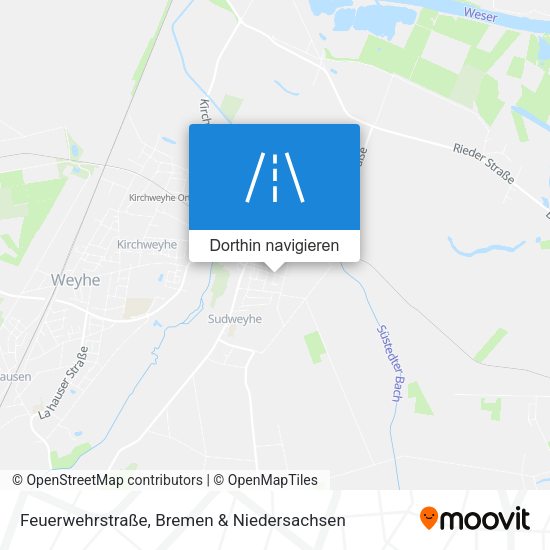 Feuerwehrstraße Karte