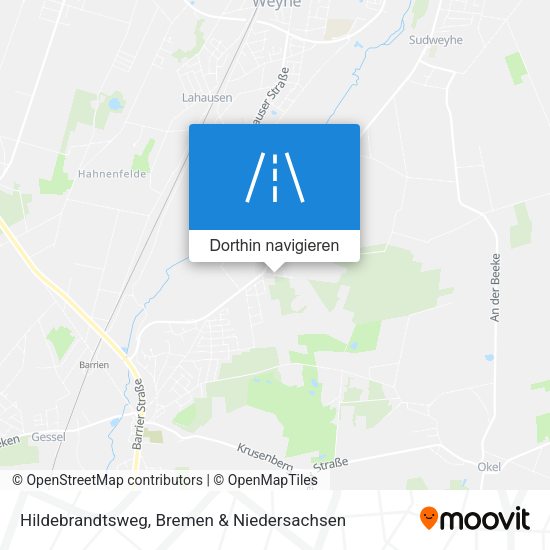 Hildebrandtsweg Karte