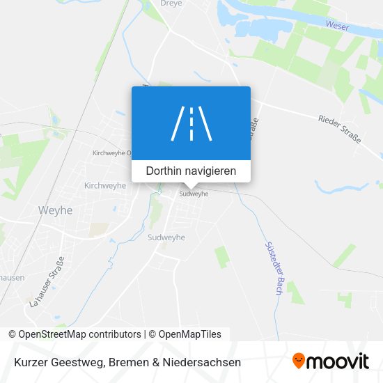 Kurzer Geestweg Karte