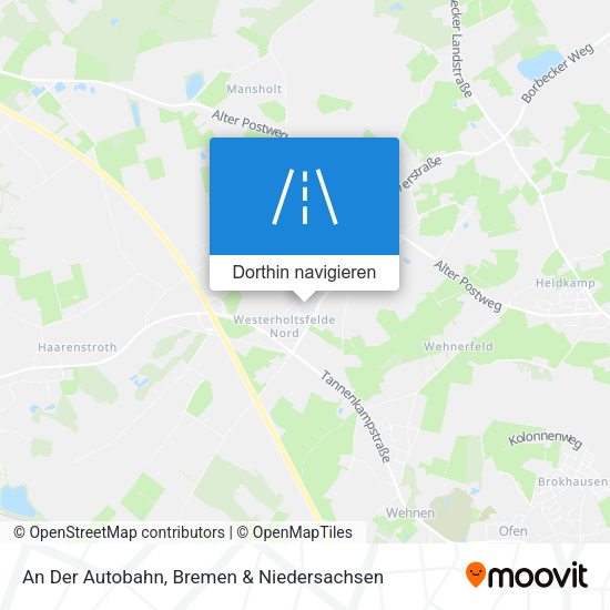 An Der Autobahn Karte