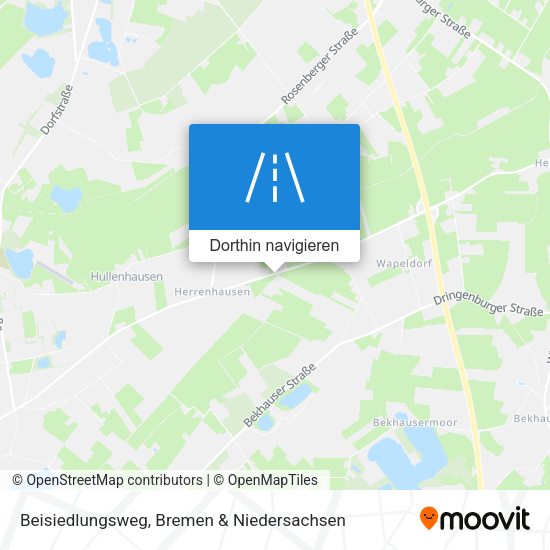 Beisiedlungsweg Karte
