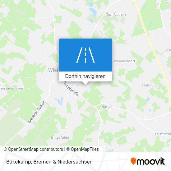 Bäkekamp Karte