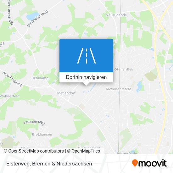 Elsterweg Karte